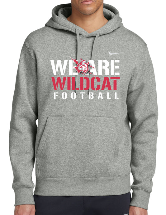 We Are Wildcat Football Nike Hoodie CARBON HEATHER